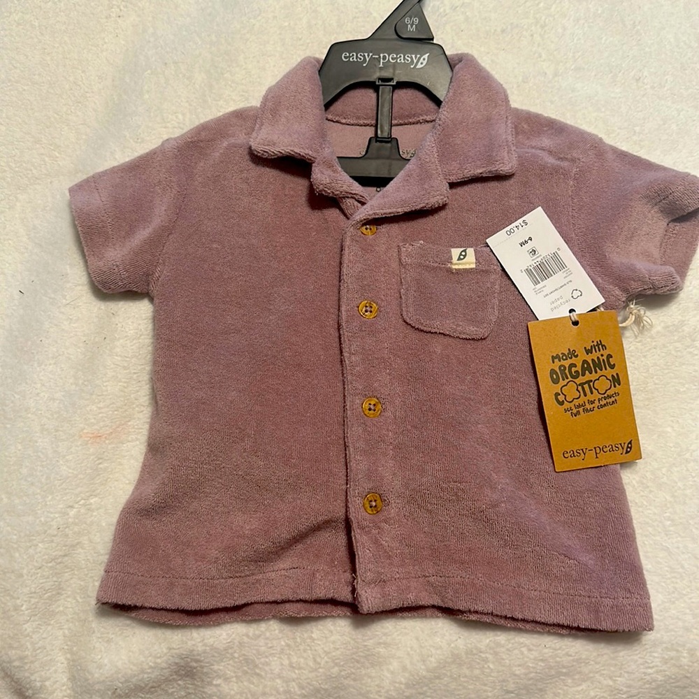 Easy peasy short and shirt set brand new